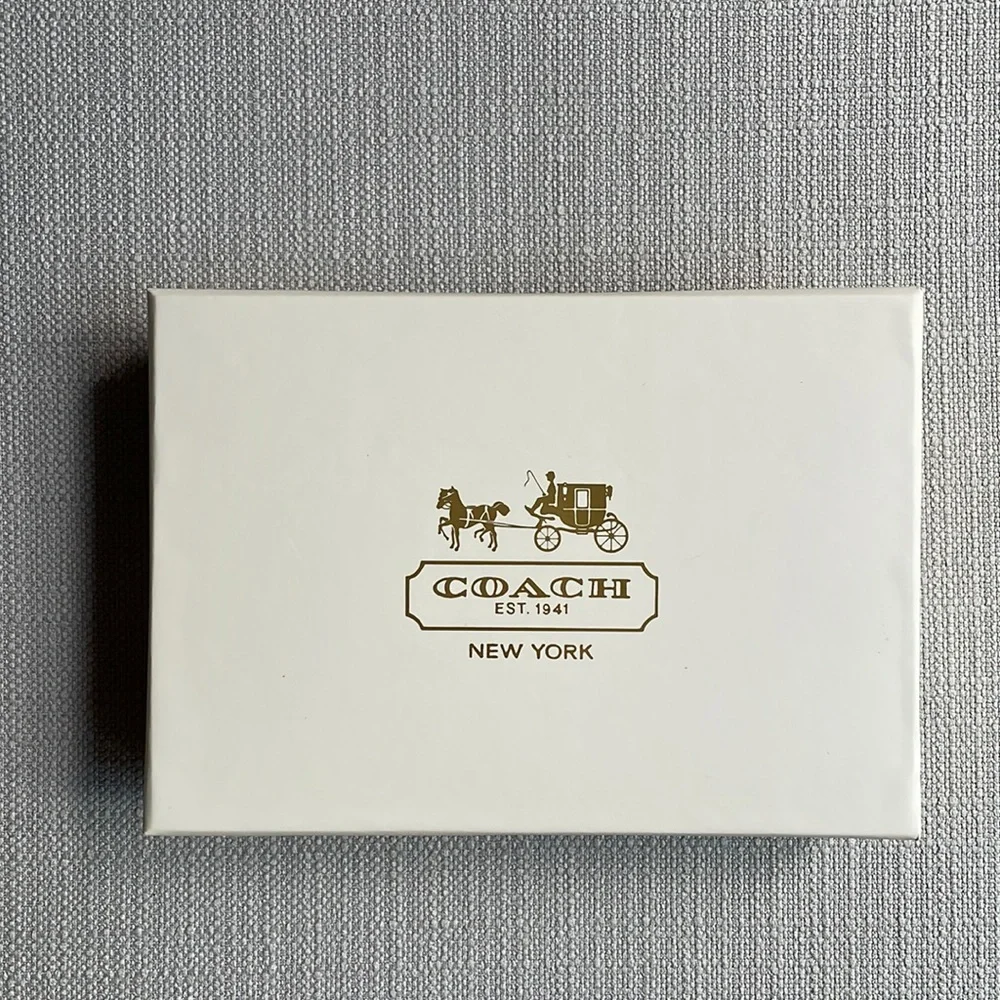 Coach authentic small empty Gift Box with tissue papers